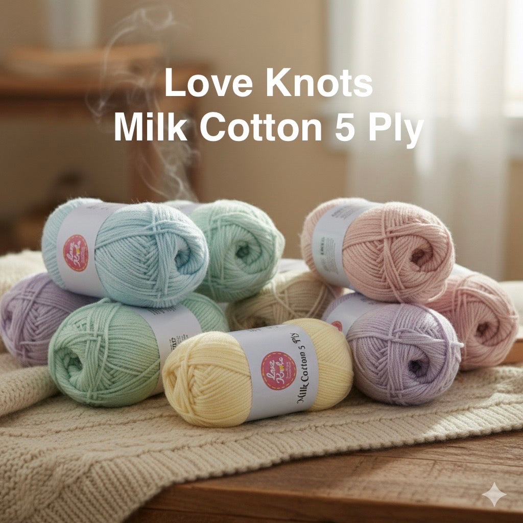 Love Knots Milk Cotton 5 Ply – Manila Bay Thread