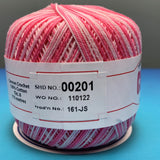 Cannon Mercerized  Multicolors Batch 3 Cotton Crochet Thread (Single ball)