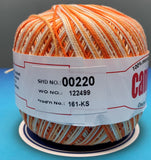 Cannon Mercerized  Multicolors Batch 3 Cotton Crochet Thread (Single ball)