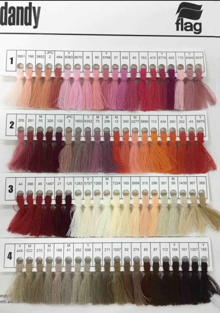 Dandy Ticket 120 1000 meters Polyester Sewing Thread (Strip 1 to 5 ...