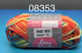 Love Knot 15 grams Acrylic Yarn  Multicolors