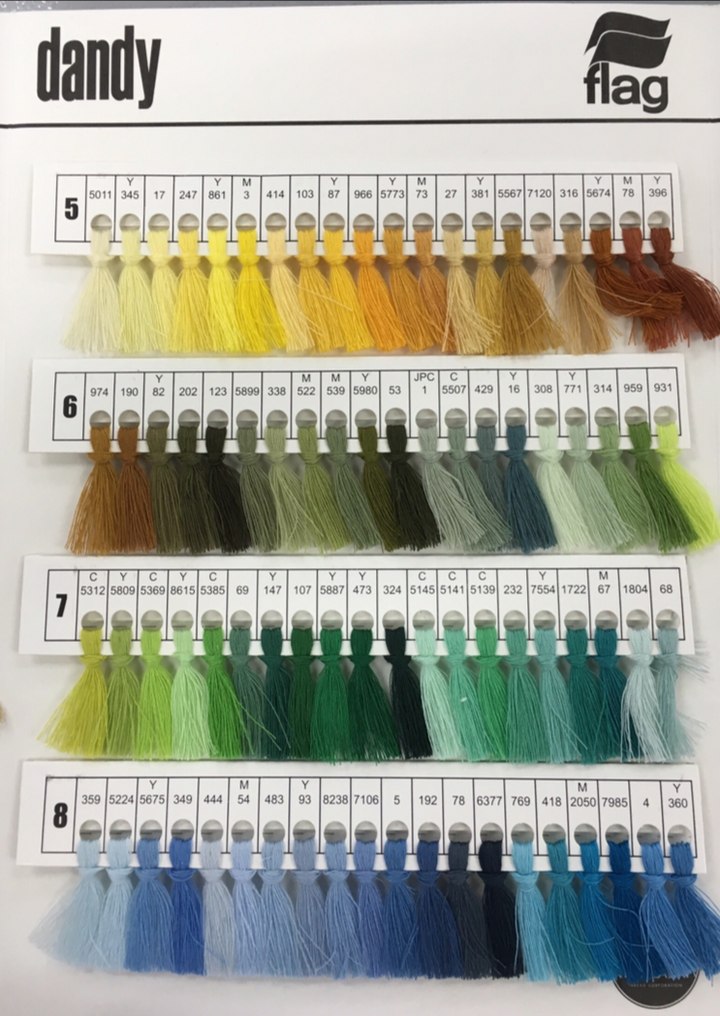 Flag 3,000 meters Sewing Thread (Strip 01 to 05) – Manila Bay Thread