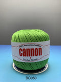 Cannon Mercerized (White, Black, Natural, BC050, BC051, MB767) Cotton Crochet Thread (Single Ball)