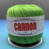 Cannon Mercerized Cotton Crochet Thread Plain Colors (Box of 12 balls)