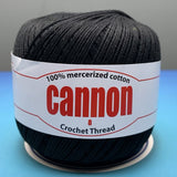 Cannon Mercerized Cotton Crochet Thread Plain Colors (Box of 12 balls)