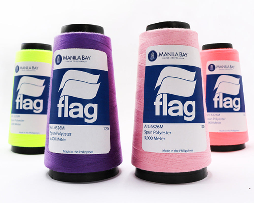 Flag 3,000 meters Sewing Thread (Strip 01 to 05) – Manila Bay Thread