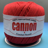 Cannon Mercerized Cotton Crochet Thread Plain Colors (Box of 12 balls)