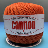 Cannon Mercerized Cotton Crochet Thread Plain Colors (Box of 12 balls)