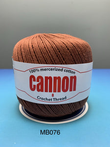 Cannon Mercerized (MB076 to MB850) Cotton Crochet Thread (Single Ball)