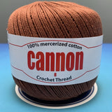 Cannon Mercerized Cotton Crochet Thread Plain Colors (Box of 12 balls)