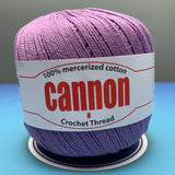 Cannon Mercerized Cotton Crochet Thread Plain Colors (Box of 12 balls)