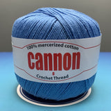 Cannon Mercerized Cotton Crochet Thread Plain Colors (Box of 12 balls)