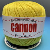 Cannon Mercerized Cotton Crochet Thread Plain Colors (Box of 12 balls)