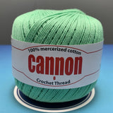 Cannon Mercerized Cotton Crochet Thread Plain Colors (Box of 12 balls)