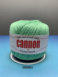 Cannon Mercerized (White, Black, Natural, BC050, BC051, MB767) Cotton Crochet Thread (Single Ball)