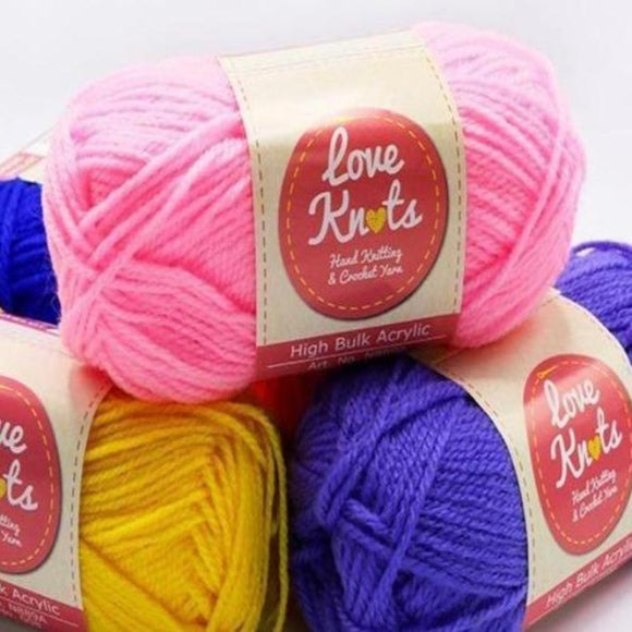 Love Knots 15 grams (Shade 00011 and 00098) Acrylic Yarn