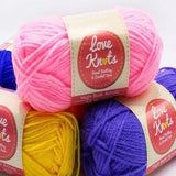 Love Knots 15 grams (Shade 00011 and 00098) Acrylic Yarn