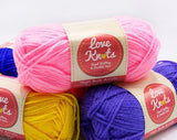 Love Knots 15 grams (Shade 00036 to 00064) Acrylic Yarn