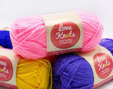 Love Knots 15 grams (Shade 00067 to 000795) Acrylic Yarn