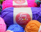 Love Knots 50 grams Batch 1 Acrylic Yarn  Plain Colors