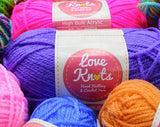 Love Knots 50 grams Batch 2 Acrylic Yarn  Plain Colors