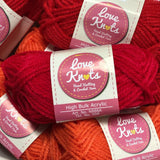 Love Knots 15 grams (Shade 00067 to 000795) Acrylic Yarn