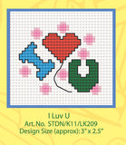 Love Knots Student Cross Stitch Kit (STDN/K11)