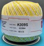 Cannon Mercerized  Multicolors Batch 1 Cotton Crochet Thread (Single Ball)