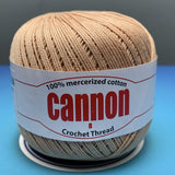 Cannon Mercerized Cotton Crochet Thread Plain Colors (Box of 12 balls)