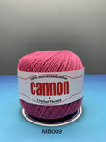 Cannon Mercerized (White, Black, Natural, BC050, BC051, MB767) Cotton Crochet Thread (Single Ball)