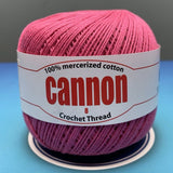 Cannon Mercerized Cotton Crochet Thread Plain Colors (Box of 12 balls)