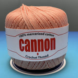 Cannon Mercerized Cotton Crochet Thread Plain Colors (Box of 12 balls)