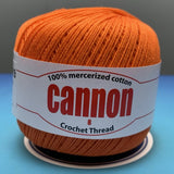 Cannon Mercerized Cotton Crochet Thread Plain Colors (Box of 12 balls)