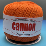 Cannon Mercerized Cotton Crochet Thread Plain Colors (Box of 12 balls)