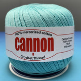 Cannon Mercerized Cotton Crochet Thread Plain Colors (Box of 12 balls)