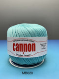 Cannon Mercerized (White, Black, Natural, BC050, BC051, MB767) Cotton Crochet Thread (Single Ball)