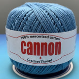 Cannon Mercerized Cotton Crochet Thread Plain Colors (Box of 12 balls)