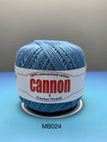 Cannon Mercerized (White, Black, Natural, BC050, BC051, MB767) Cotton Crochet Thread (Single Ball)