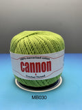 Cannon Mercerized (White, Black, Natural, BC050, BC051, MB767) Cotton Crochet Thread (Single Ball)