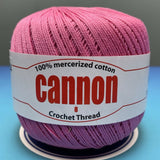 Cannon Mercerized Cotton Crochet Thread Plain Colors (Box of 12 balls)