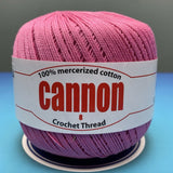 Cannon Mercerized Cotton Crochet Thread Plain Colors (Box of 12 balls)