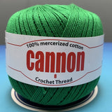 Cannon Mercerized Cotton Crochet Thread Plain Colors (Box of 12 balls)