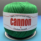 Cannon Mercerized Cotton Crochet Thread Plain Colors (Box of 12 balls)