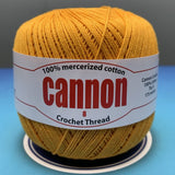 Cannon Mercerized Cotton Crochet Thread Plain Colors (Box of 12 balls)