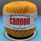 Cannon Mercerized Cotton Crochet Thread Plain Colors (Box of 12 balls)