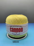 Cannon Mercerized (White, Black, Natural, BC050, BC051, MB767) Cotton Crochet Thread (Single Ball)