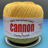 Cannon Mercerized Cotton Crochet Thread Plain Colors (Box of 12 balls)