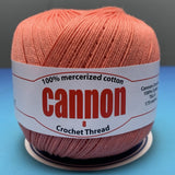 Cannon Mercerized Cotton Crochet Thread Plain Colors (Box of 12 balls)