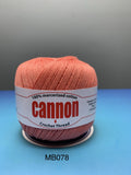 Cannon Mercerized (White, Black, Natural, BC050, BC051, MB767) Cotton Crochet Thread (Single Ball)