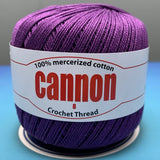 Cannon Mercerized Cotton Crochet Thread Plain Colors (Box of 12 balls)